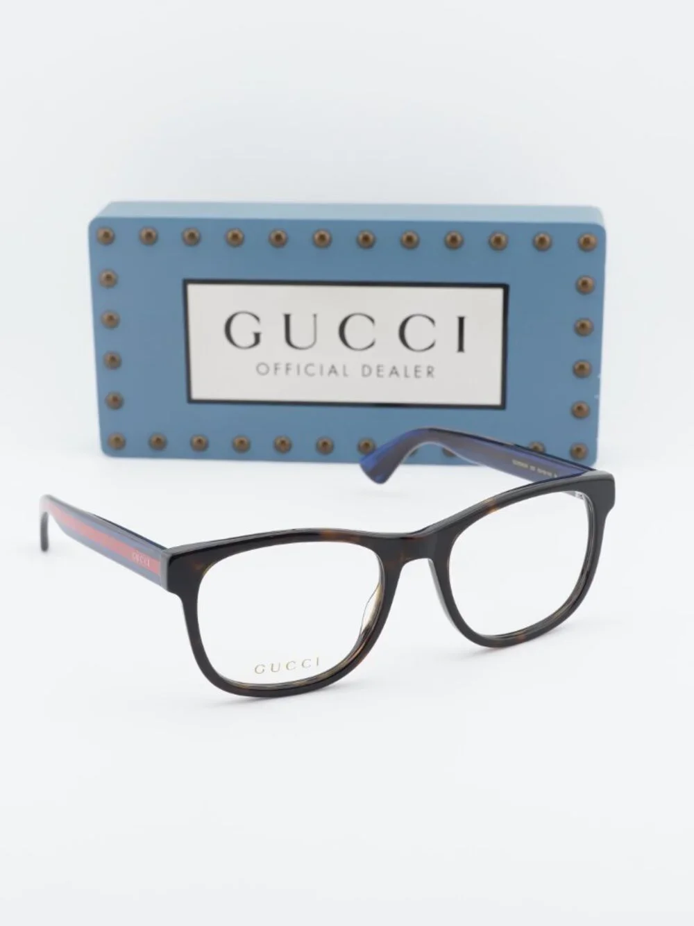 Gucci GG0004ON 003 Square Eyeglasses 53mm - Havana